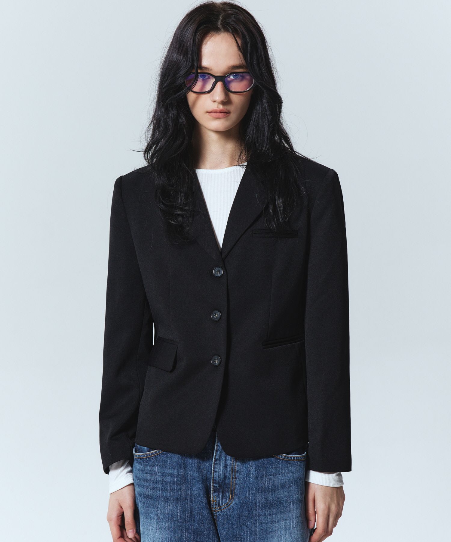 ジャケット NICK&NICOLE ESSENTIAL BUTTON SEMI SINGLE JACKET 5BJH637 NICK&NICOLE ESSENTIAL BUTTON SEMI SINGLE JACKET 5BJH637