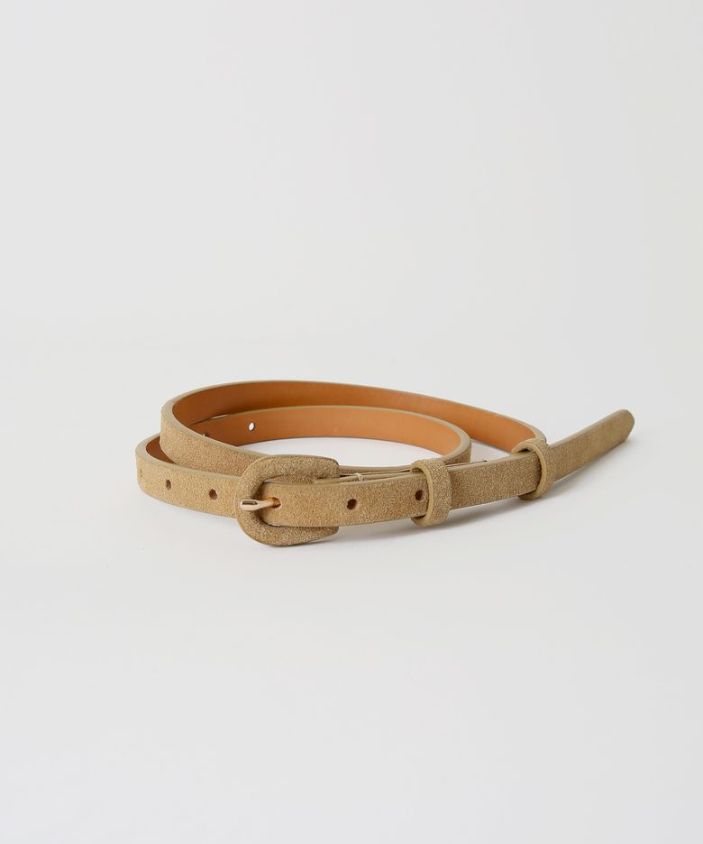 Classic Suede Belt - Peanut
