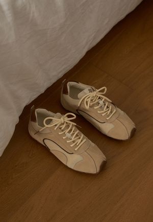 Murene leather sneakers - Beige