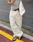 허니콤 더블니 워크 팬츠_크림