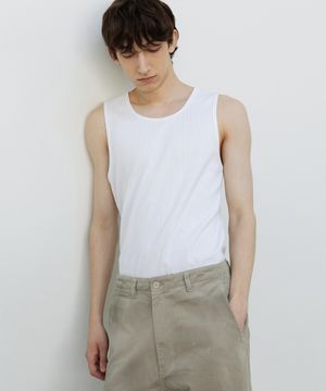 데미지드 탱크탑 WHITE