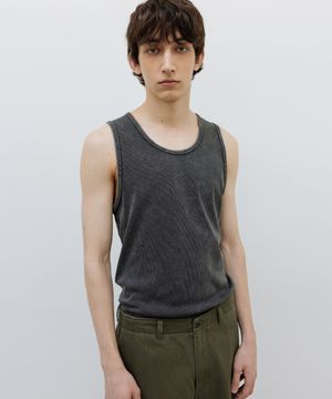 데미지드 탱크탑 CHARCOAL