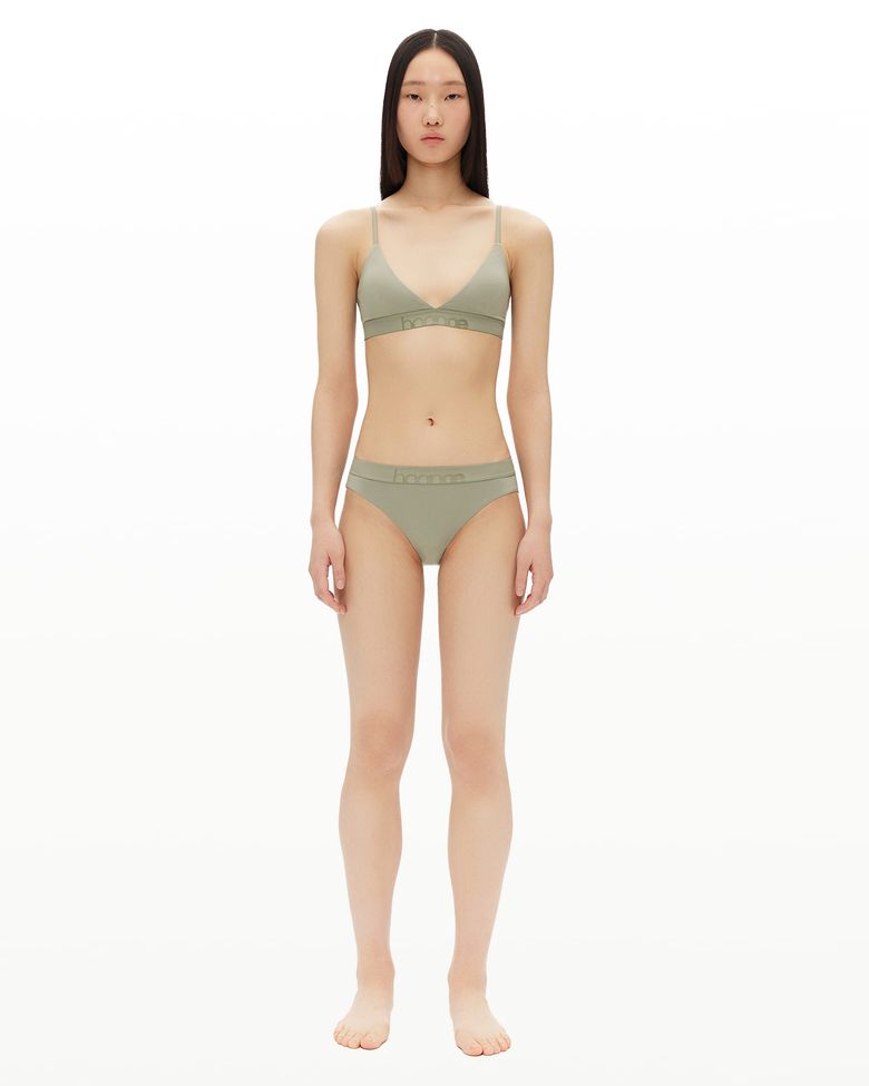 everyday bralette & brief set_sage green