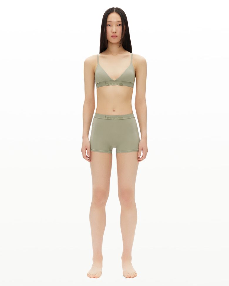 everyday bralette & boy shorts set_sage green