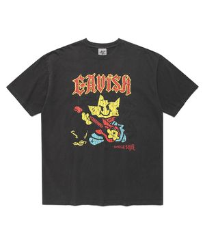 ROCK STAR PIGMENT SS TEE CHARCOAL(CV2FMUT509A)