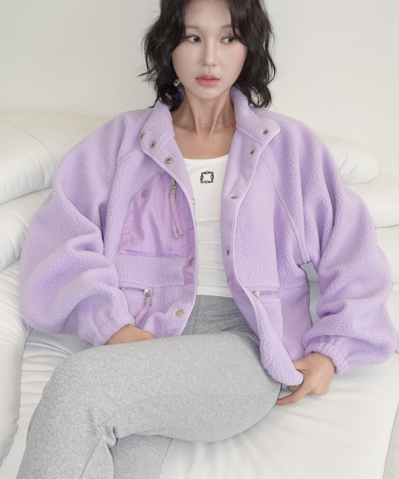 에어리웜 경량 플리스 자켓(라벤더)