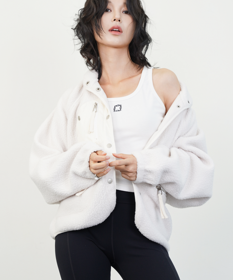에어리웜 경량 플리스 자켓(아이보리)