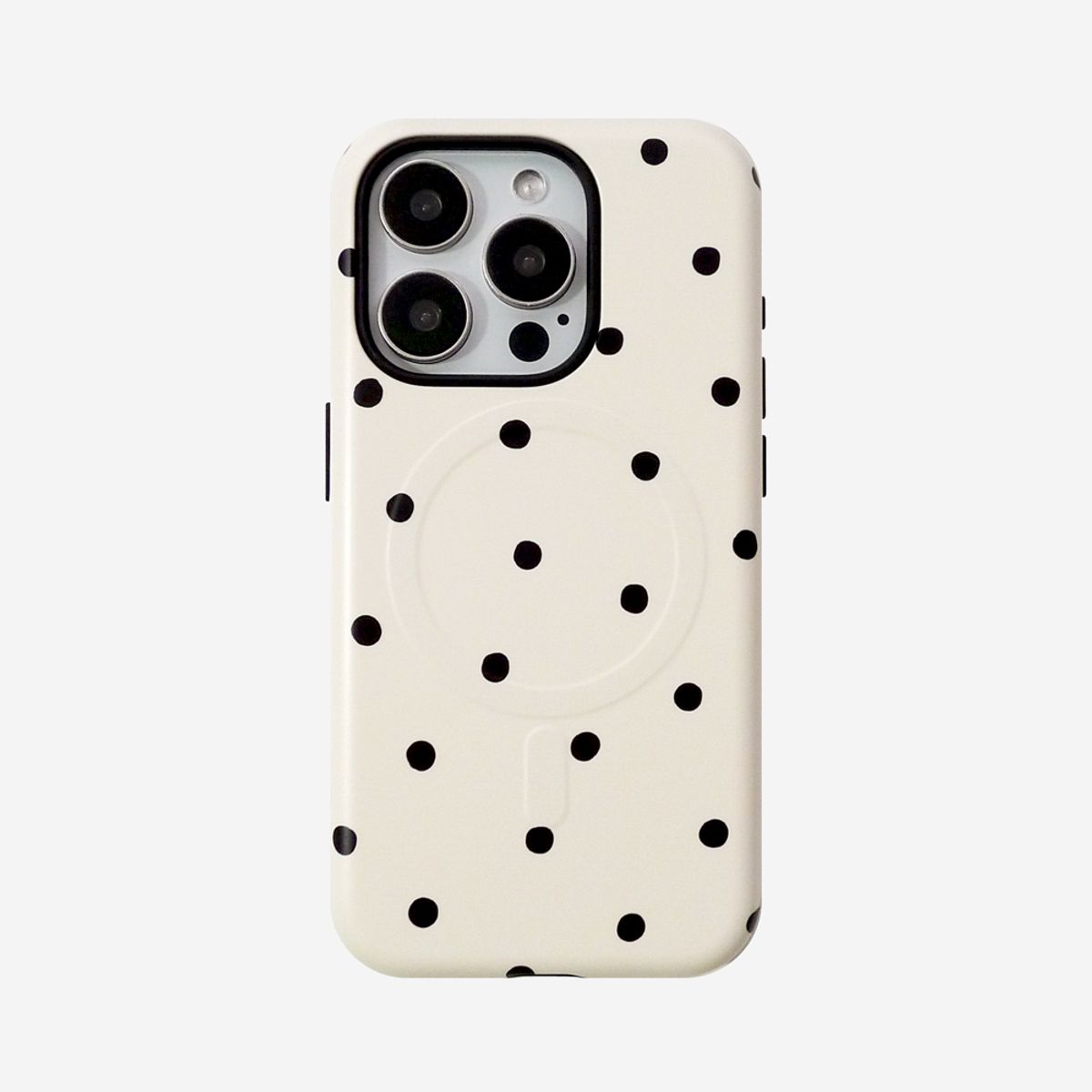 러브오낫(LOVE OR NOT) 맥세이프/터프_Black Balls-Ivory Magsafe/Tough Phonecase