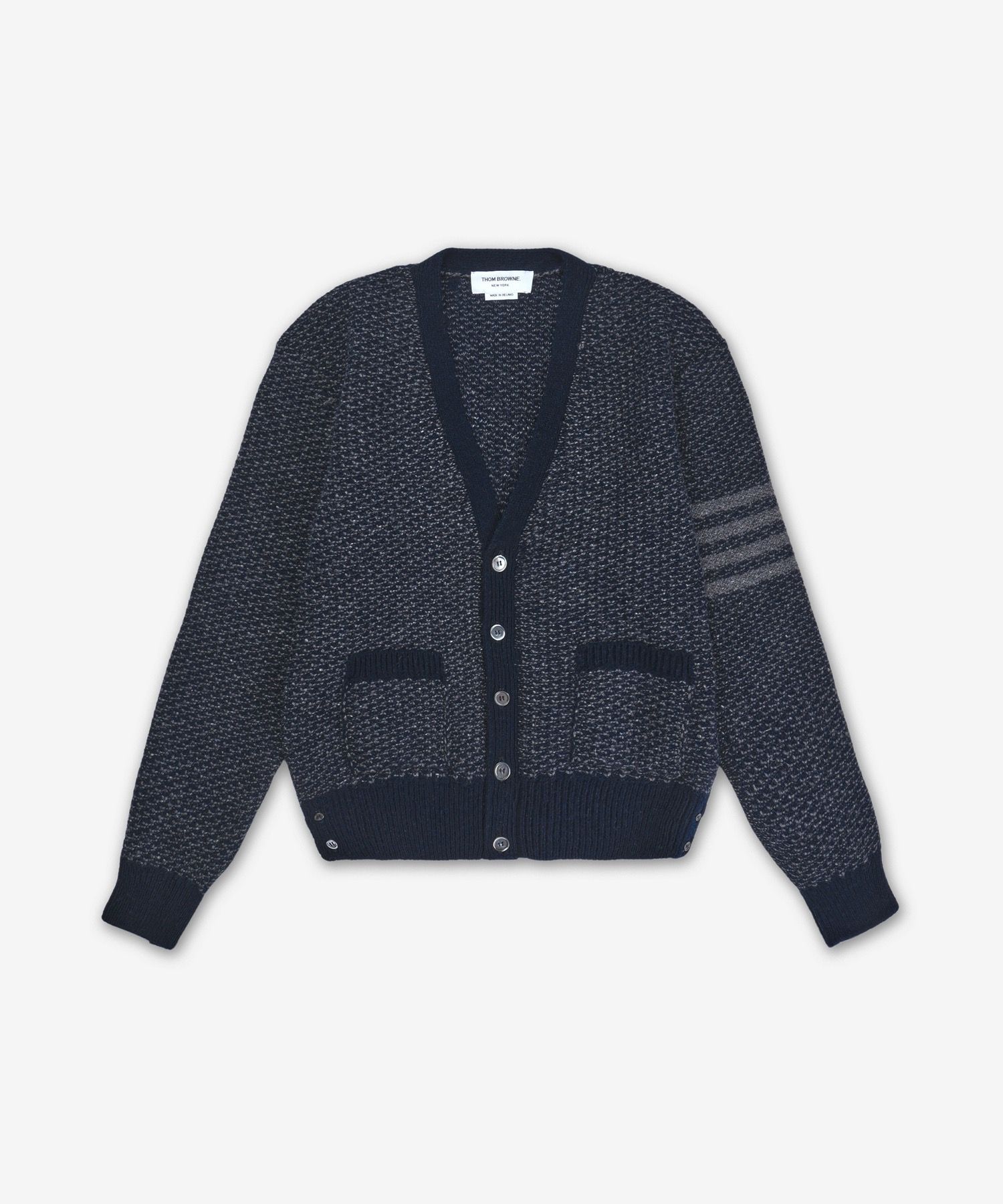 MUSINSA公式 | THOM BROWNE トナルテクスチャードリラックスフィットV