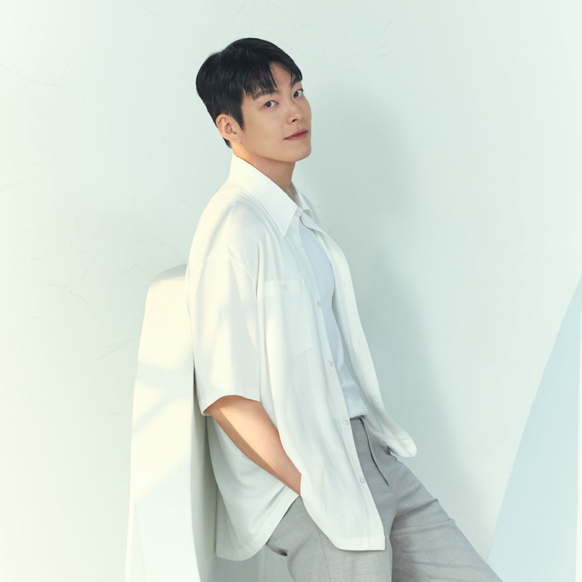 파렌하이트(FAHRENHEIT) 오버핏 링클 투포켓 셔츠 (FIBAD5355)
