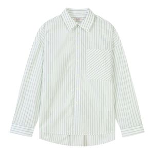 오버핏 스트라이프 셔츠 (FIBAA5932)