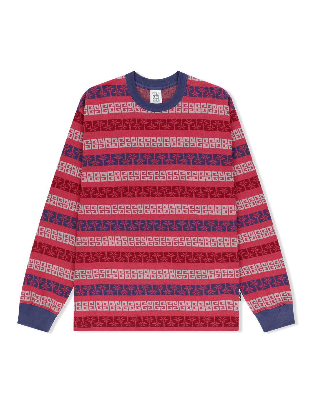 ★YESEYESEE★ YES Palm Jacquard Tee Red YS251TTSST15RED MUSINSA | YESEYESEE Y.E.S Palm Jacquard L/S Red