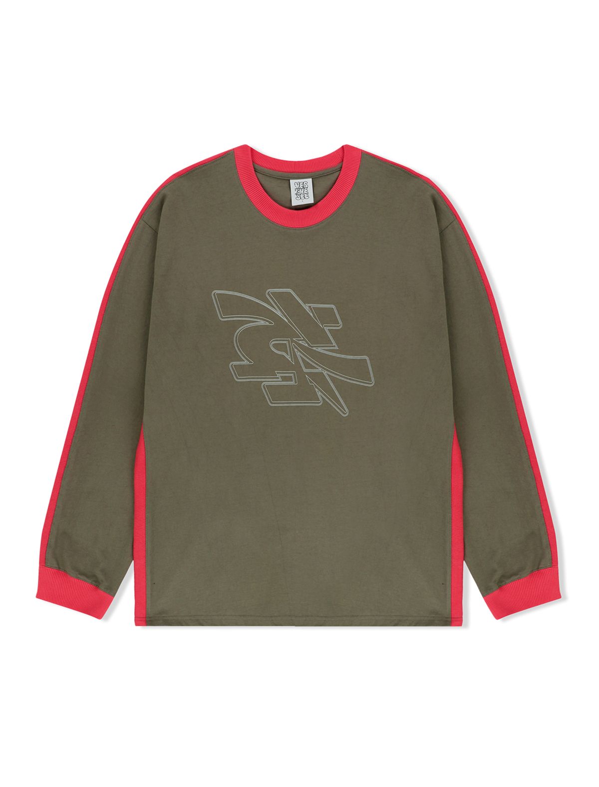 예스아이씨(YESEYESEE) Side Rib L/S Khaki