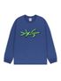 Y.E.S Wire Logo L/S Cobalt Blue