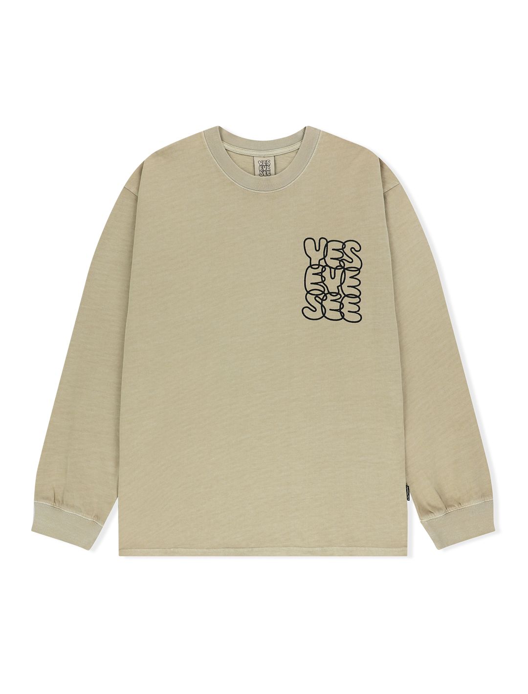 ★2025SS新作★YESEYESEE★C-Logo Pigment L/S MUSINSA | YESEYESEE C-Logo Pigment L/S Beige