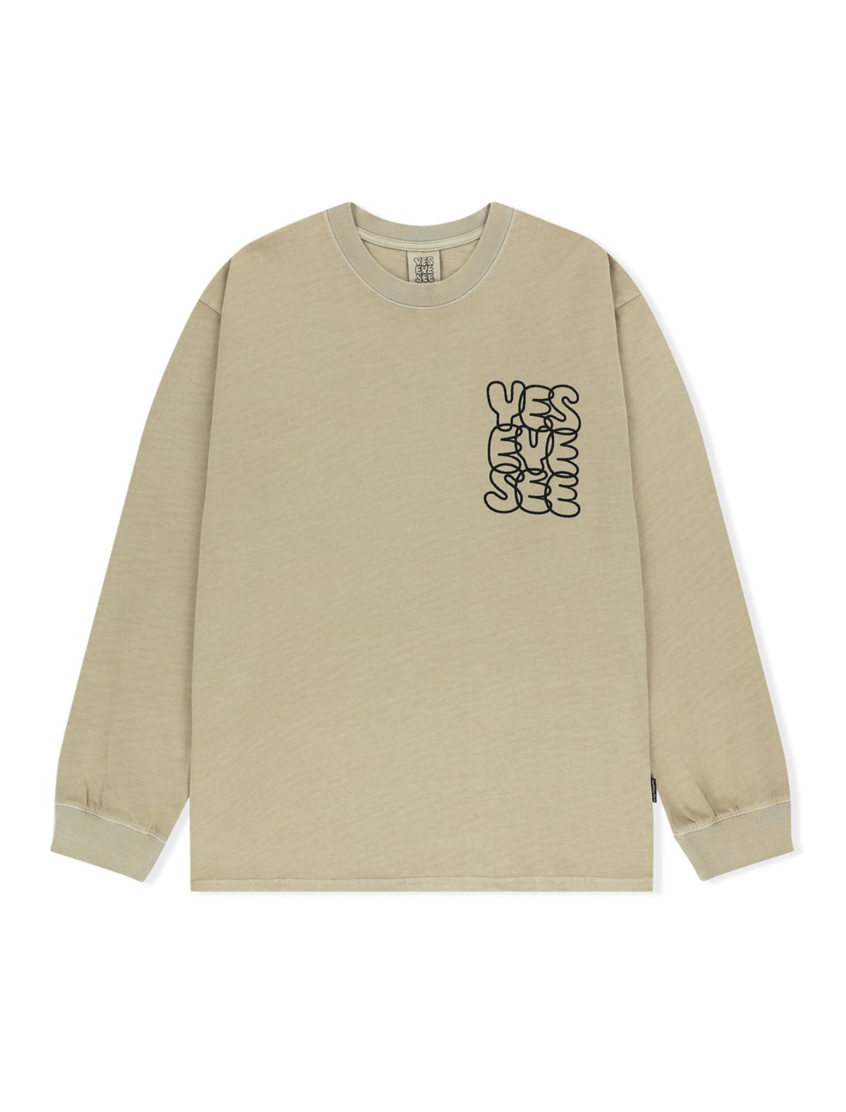 예스아이씨(YESEYESEE) C-Logo Pigment L/S Beige