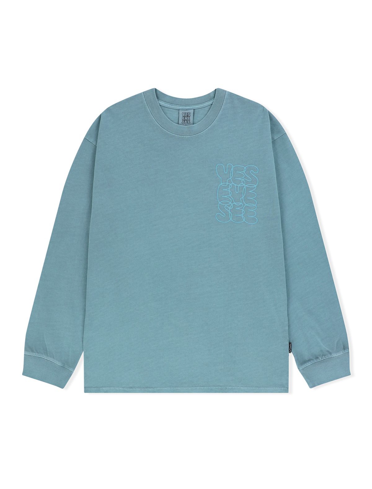 예스아이씨(YESEYESEE) C-Logo Pigment L/S Blue