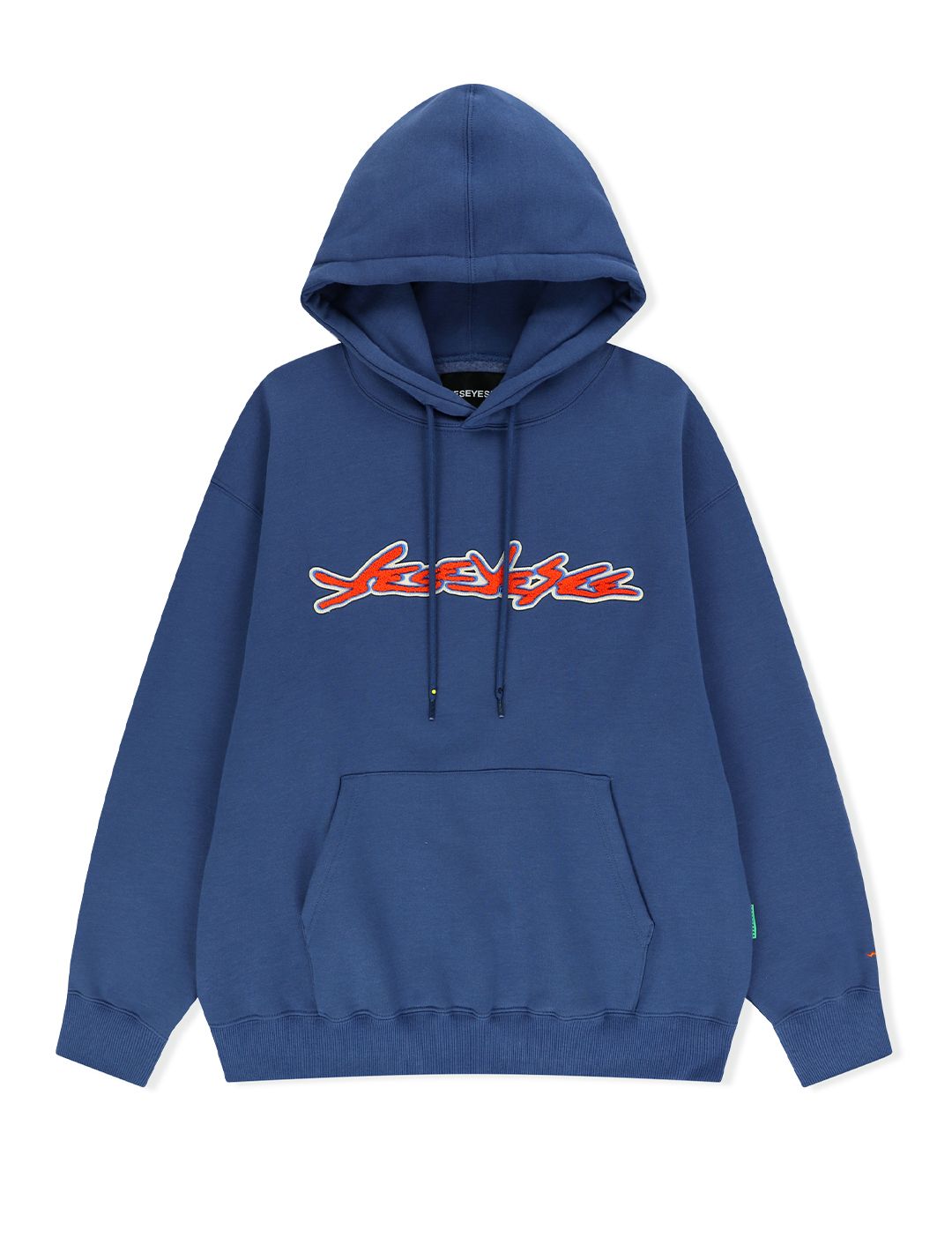 MUSINSA | YESEYESEE Y.E.S Sign Logo Hoodie Cobalt Blue