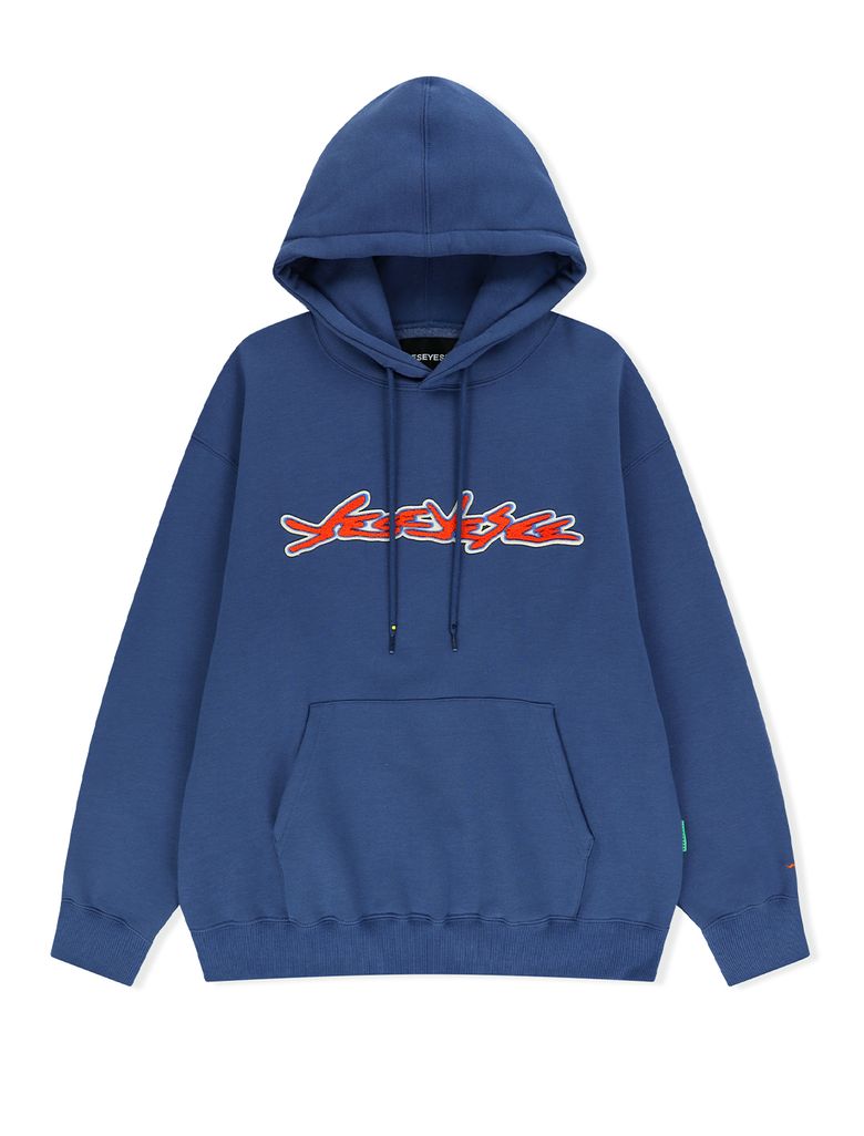 Y.E.S Sign Logo Hoodie Cobalt Blue