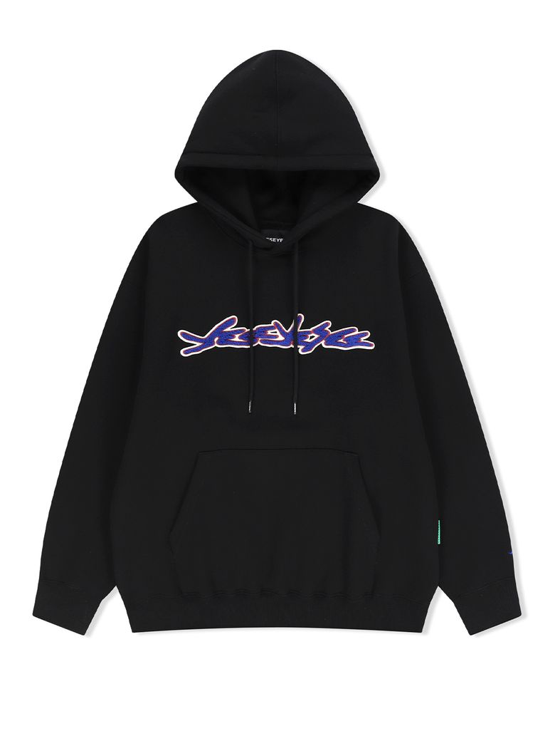 Y.E.S Sign Logo Hoodie Black