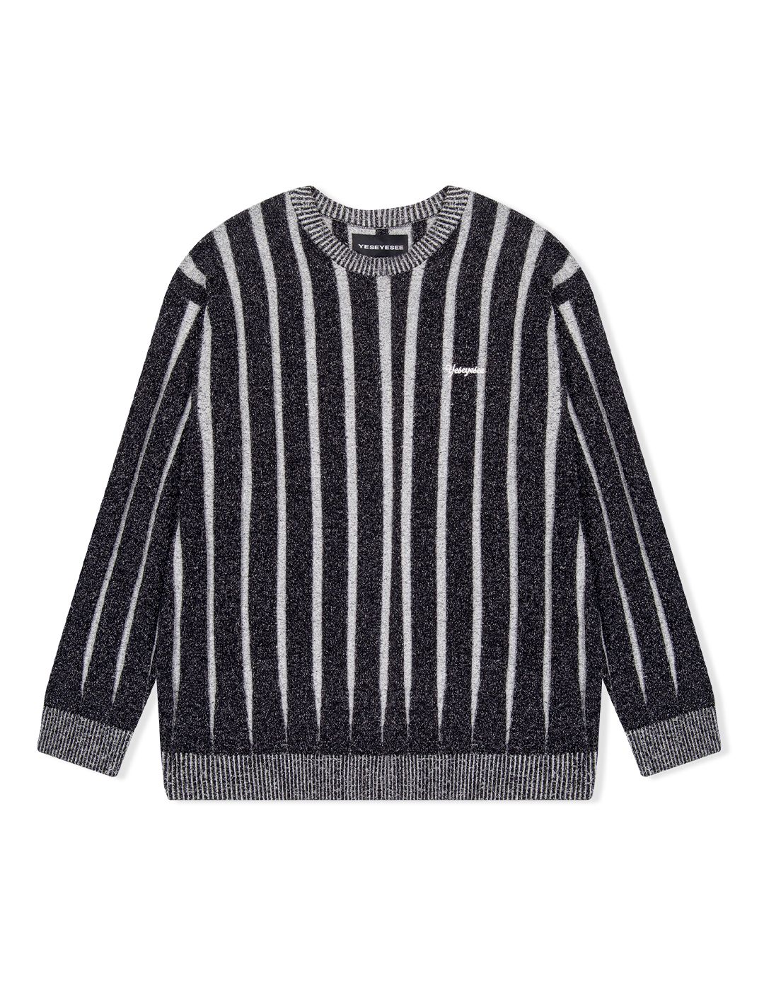 スウェット・トレーナー YESEYESEE Stipe Knit Pullover Black YS251KKNPK02BLK MUSINSA | YESEYESEE Stipe Knit Pullover Black