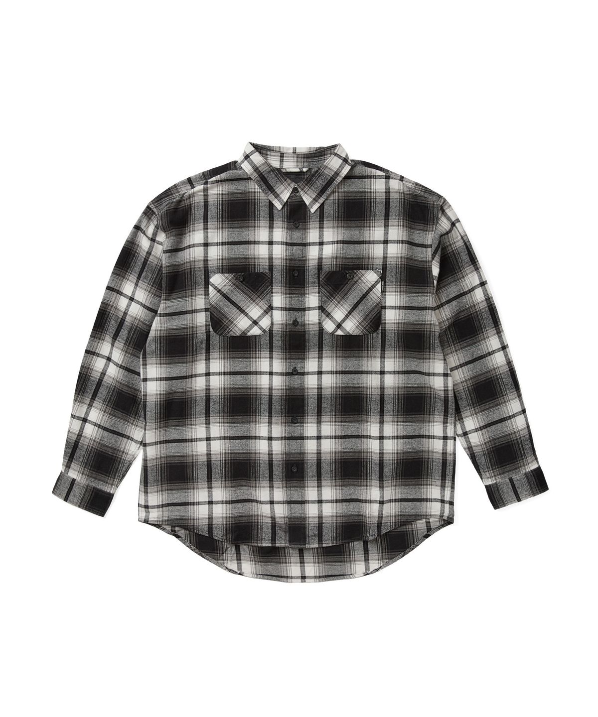 예스아이씨(YESEYESEE) Flannel Check Shirt Black