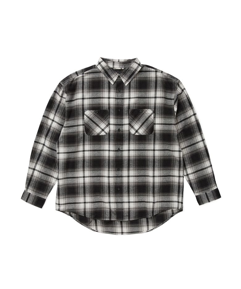 Flannel Check Shirt Black