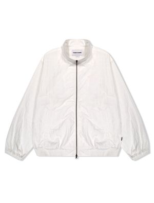 Windowpane Zip Blouson White