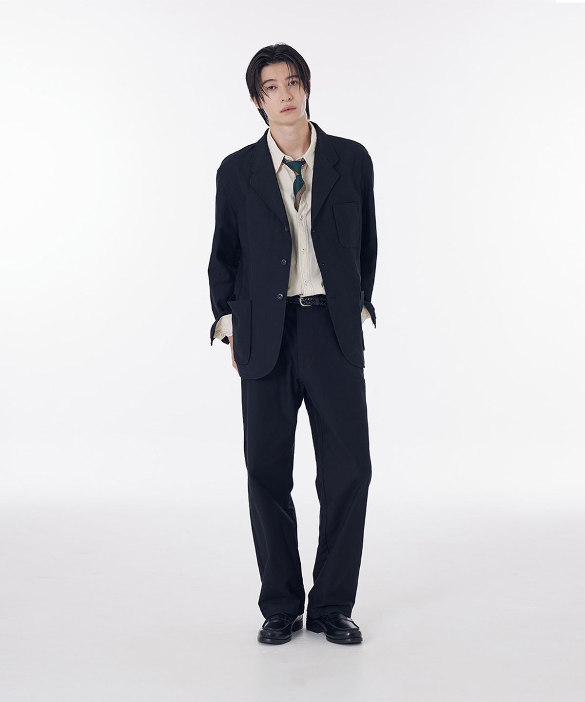 시에클(SIECLE) 컴포트 코튼 셋업 팬츠 (워시드블랙)