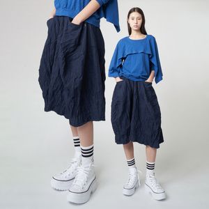 AW51PT02 크링클 버뮤다 팬츠_다크 네이비