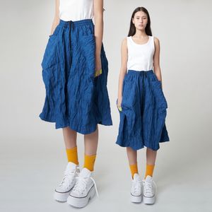 AW51PT02 크링클 버뮤다 팬츠_터키블루