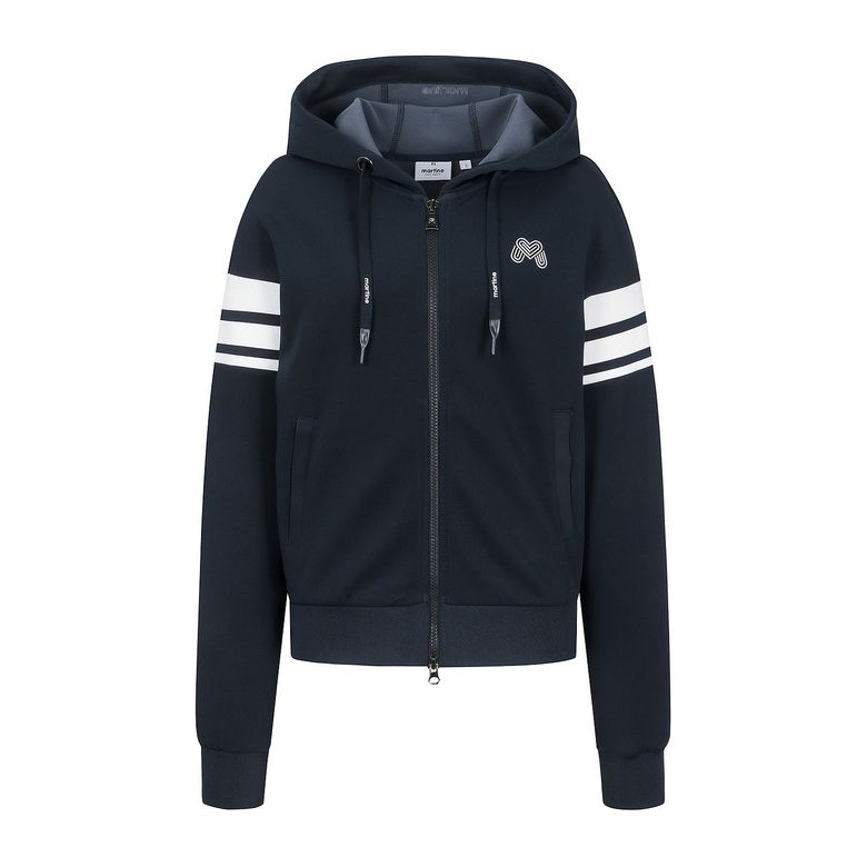 Jersey hood Cardigan_Navy