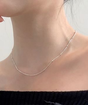 925실버 은 볼 체인목걸이 유/ U