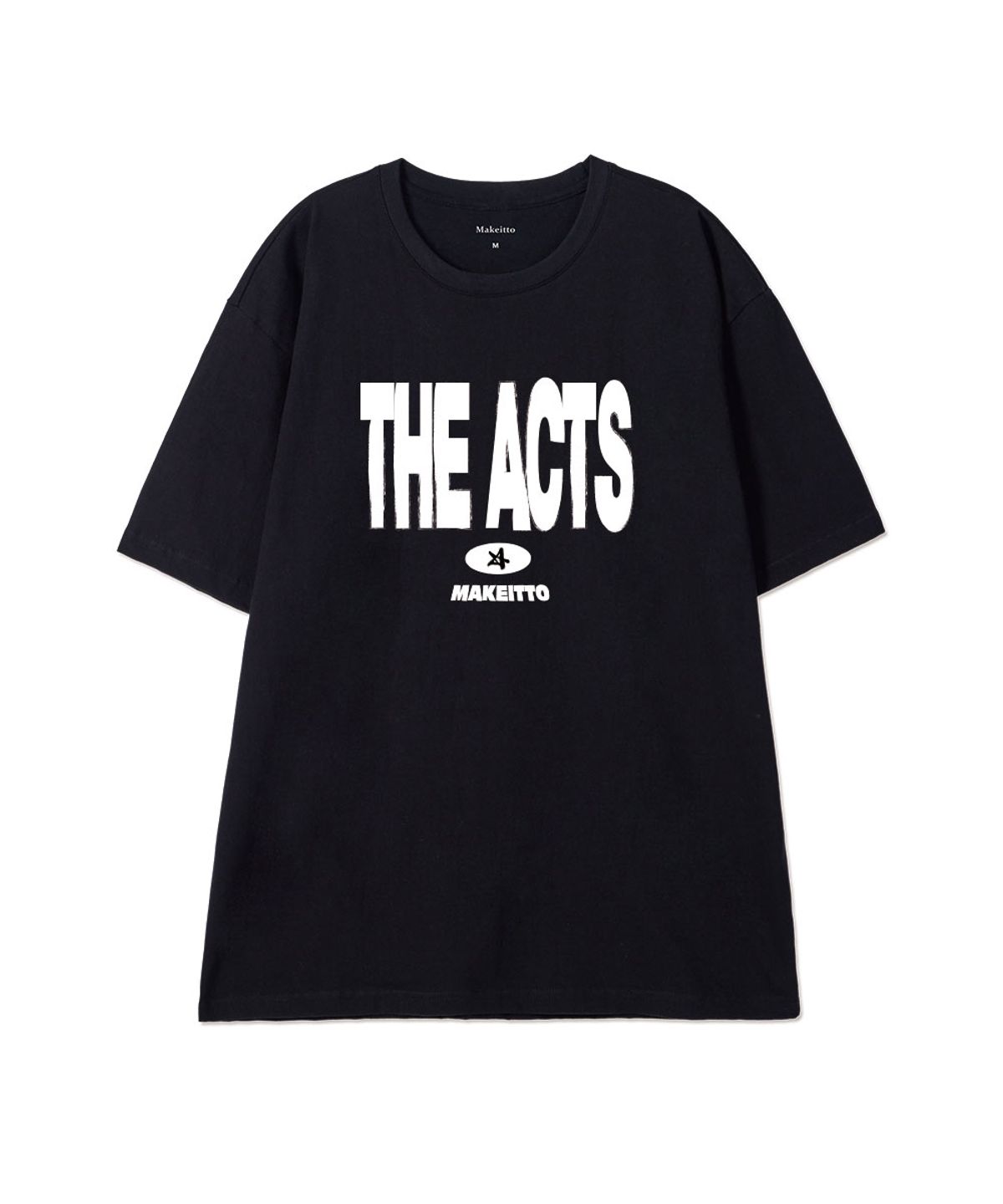 메이킷투(MAKEITTO) [THE ACTS]CREW NECK TEE_BLACK
