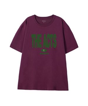 [THE ACTS]CREW NECK TEE_WINE