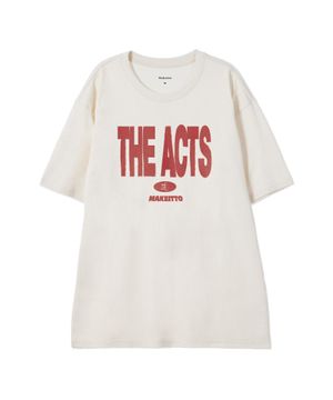 [THE ACTS]CREW NECK TEE_CREAM