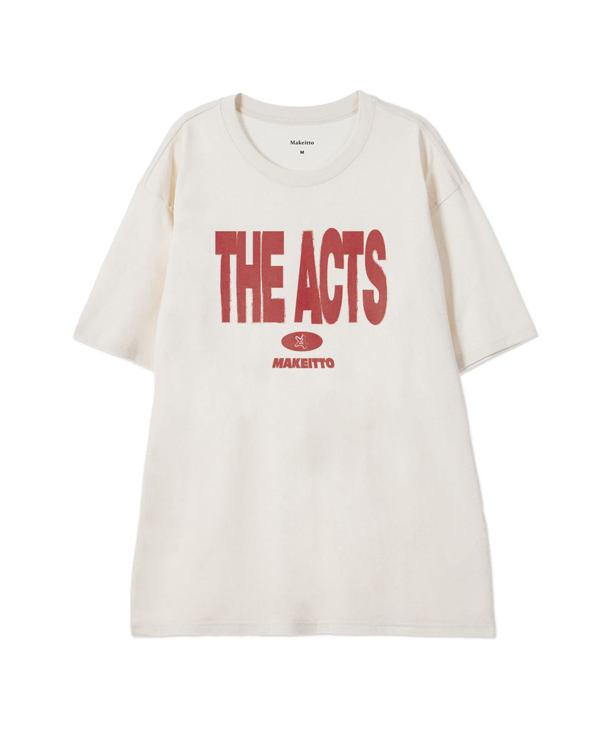 메이킷투(MAKEITTO) [THE ACTS]CREW NECK TEE_CREAM