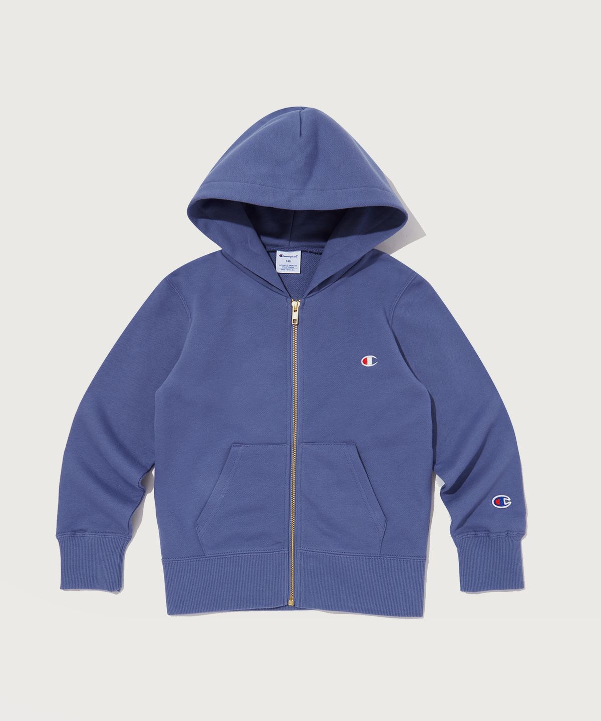 챔피온 키즈(CHAMPION KIDS) 키즈 C로고 프렌치테리 후드 집업 Normal Blue