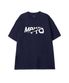 [ACTIVE LETTERING]CREW NECK TEE_NAVY