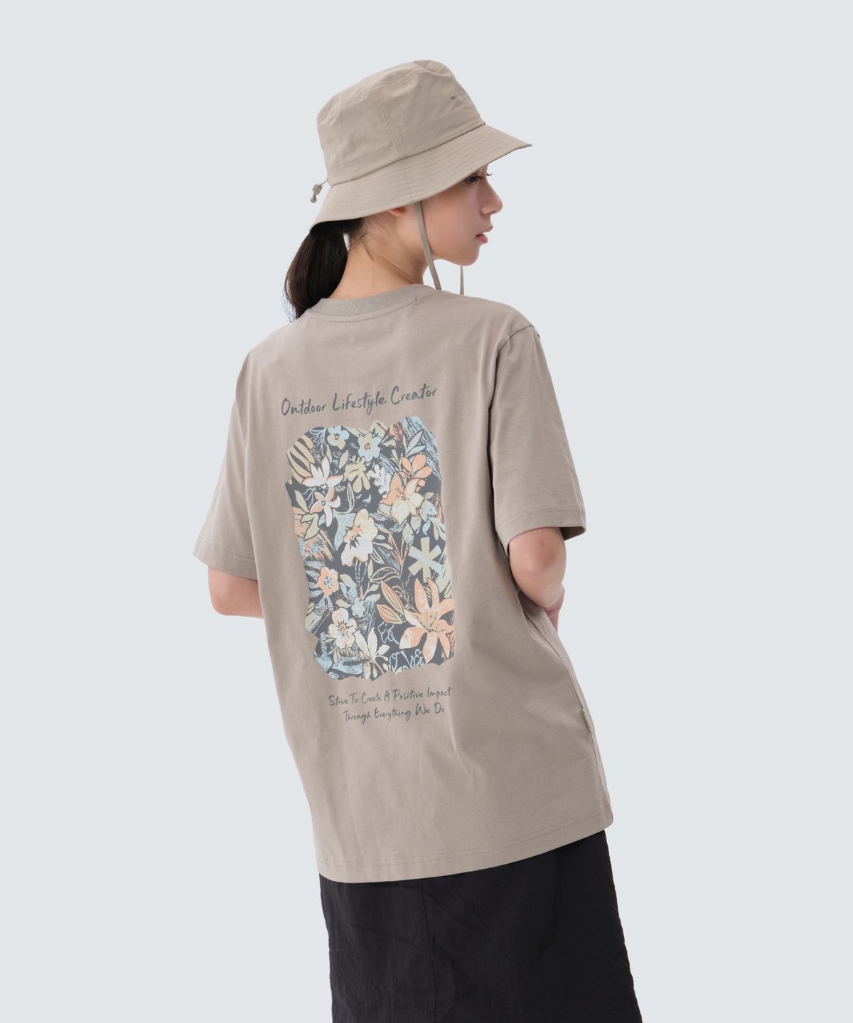 스노우피크 어패럴(SNOWPEAK APPAREL) 코튼 트로피컬 반팔 티셔츠 (S25MUFTS62) Fog Gray
