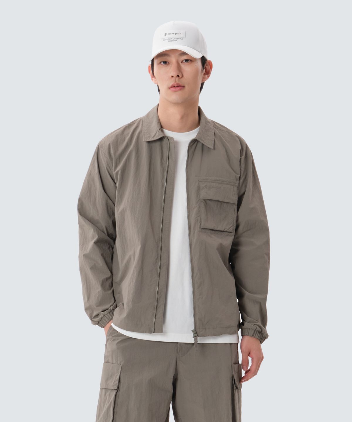 스노우피크 어패럴(SNOWPEAK APPAREL) 페이퍼리 셔츠 자켓 (S25ZMLSH54) Vintage Khaki