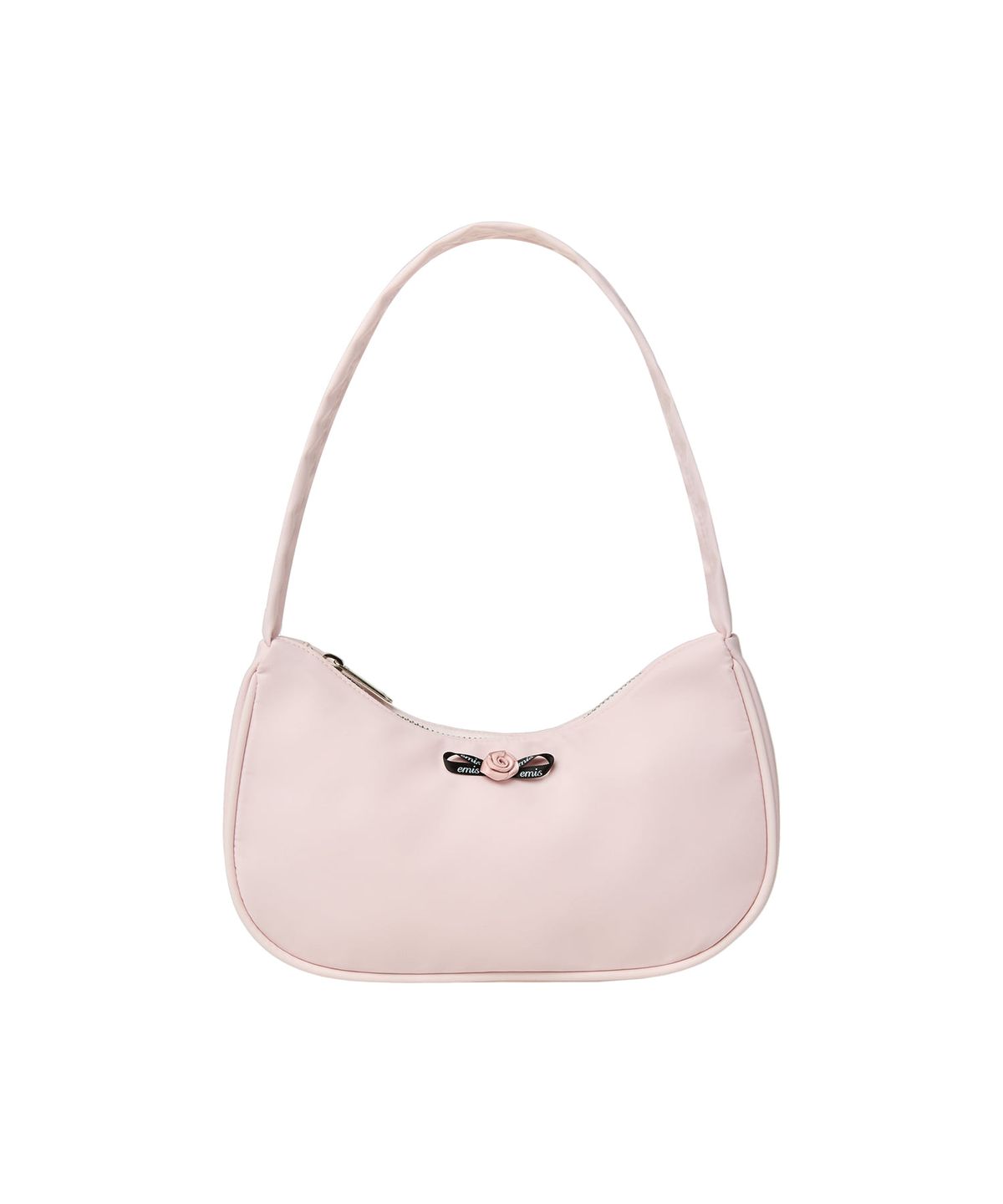 이미스(EMIS) MINI CORSAGE APPLIQUE HOBO BAG-PINK
