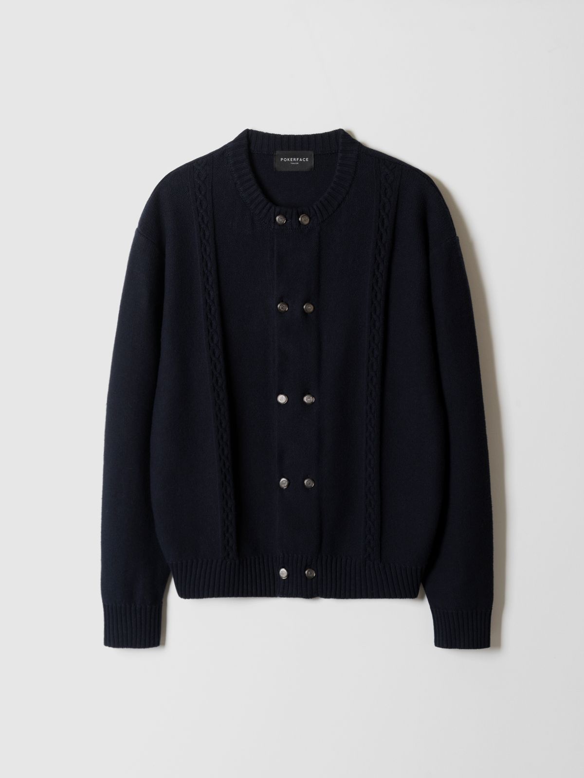 포커페이스(POKERFACE) BELLO CARDIGAN DARK NAVY