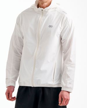 hooded Traning jacket White