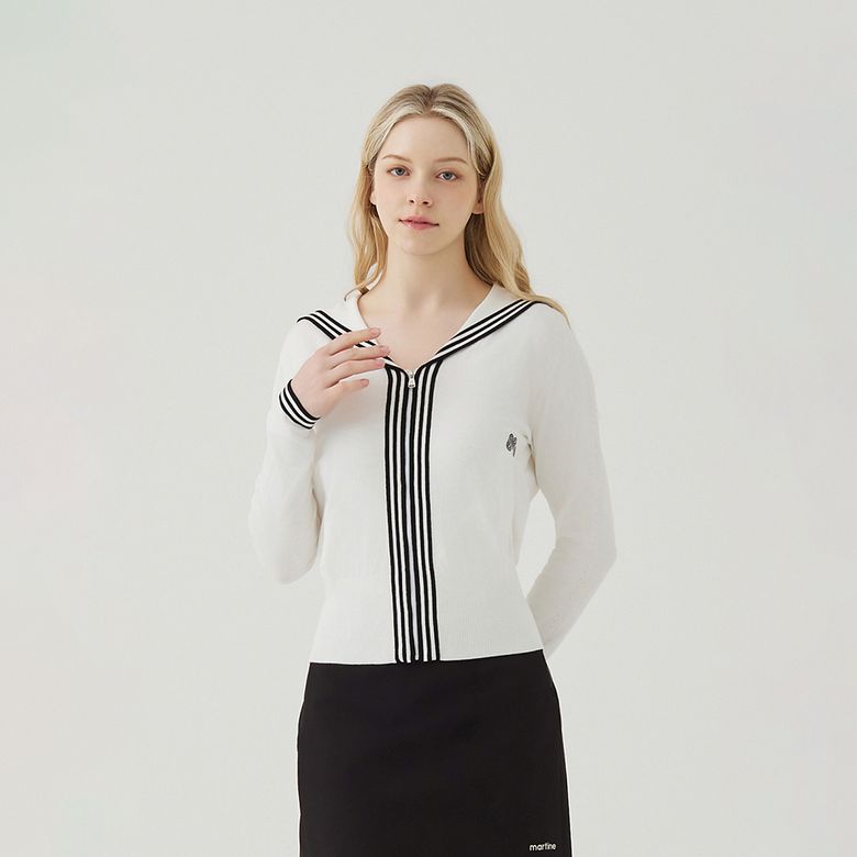 Full Open Knit Cardigan_O/White