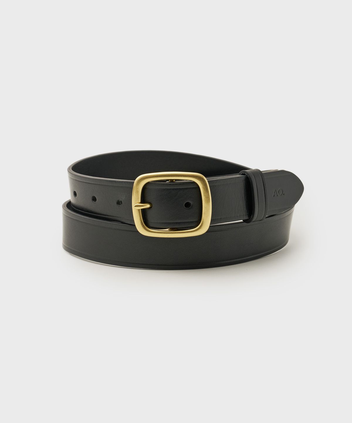 어나더 오피스(ANOTHER OFFICE) Utility Leather Belt (Black)