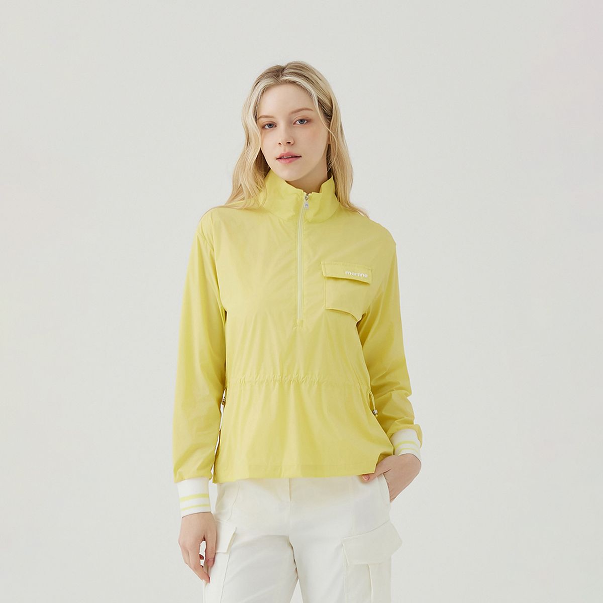 마틴골프(MARTINE GOLF) Half Zip-up Windbreaker_Yellow