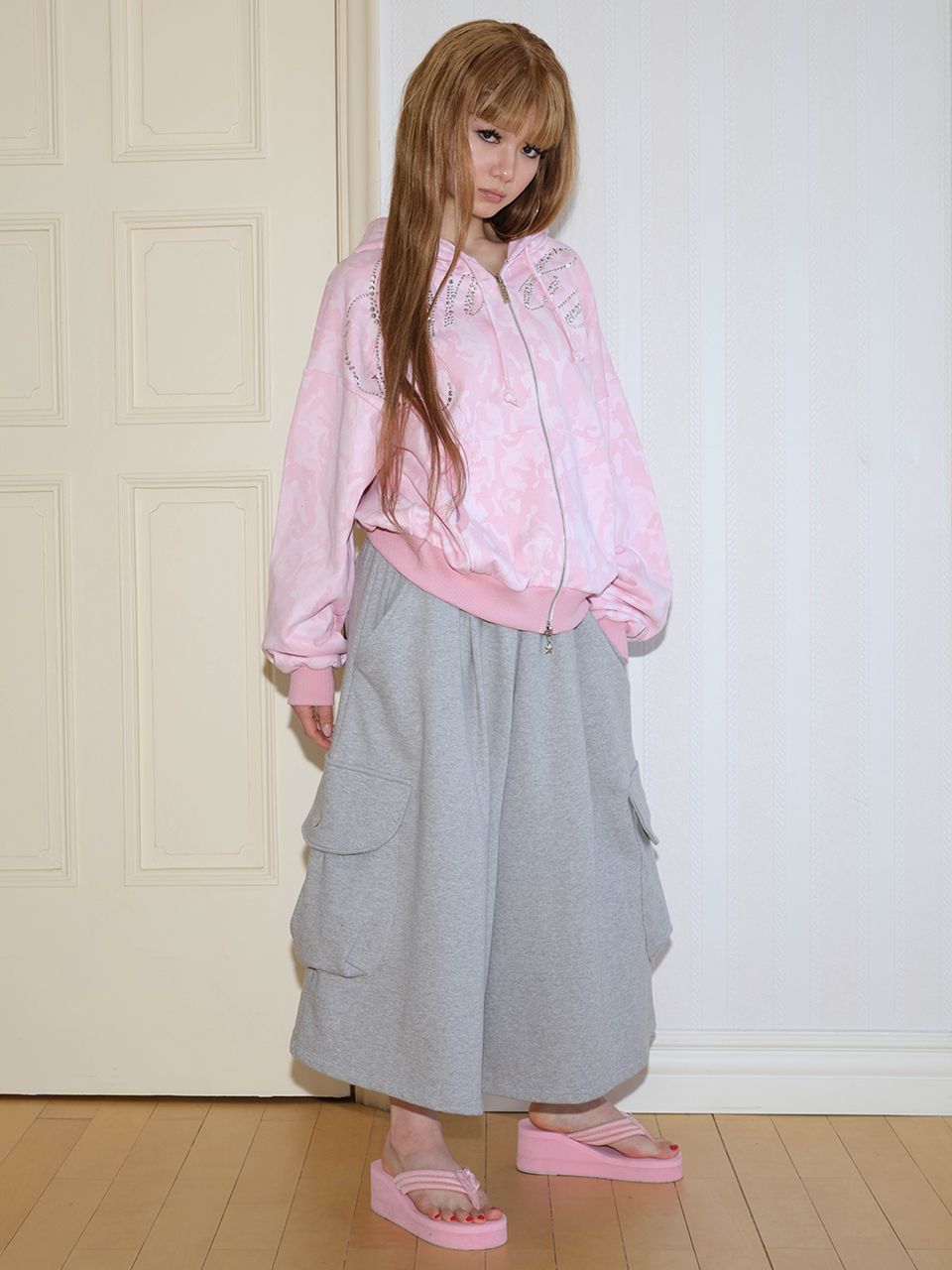 ★2025SS新作★EXPIRED GIRL★Big Bermuda Pants MUSINSA | EXPIRED GIRL Big Bermuda Pants Melange Grey
