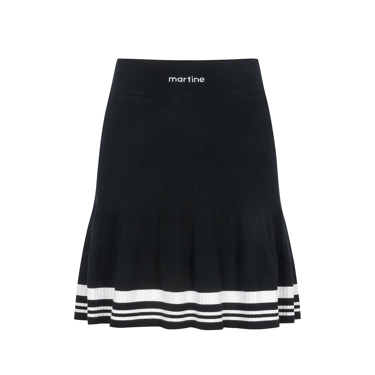 마틴골프(MARTINE GOLF) Flared Knit Culotte_Black