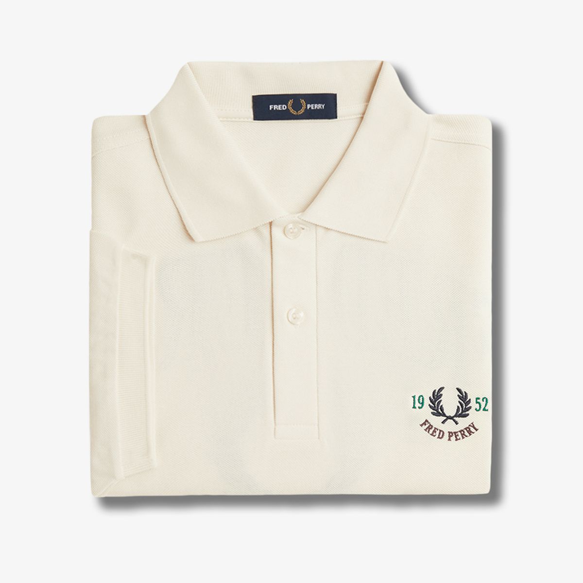 프레드페리(FRED PERRY) [Clubhouse] 엠브로이더드 폴로 셔츠 - 에크루 AFPM2519834-560